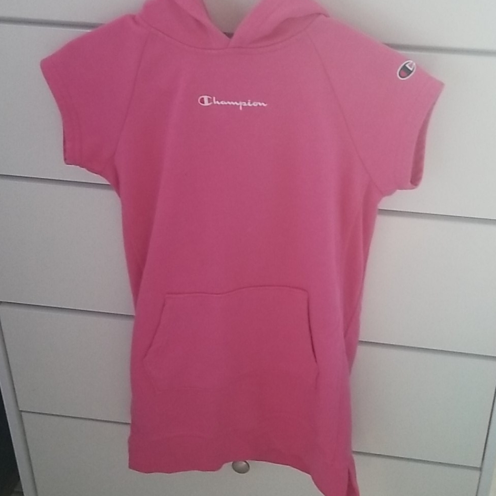 pink Champion Dress with Hoodie